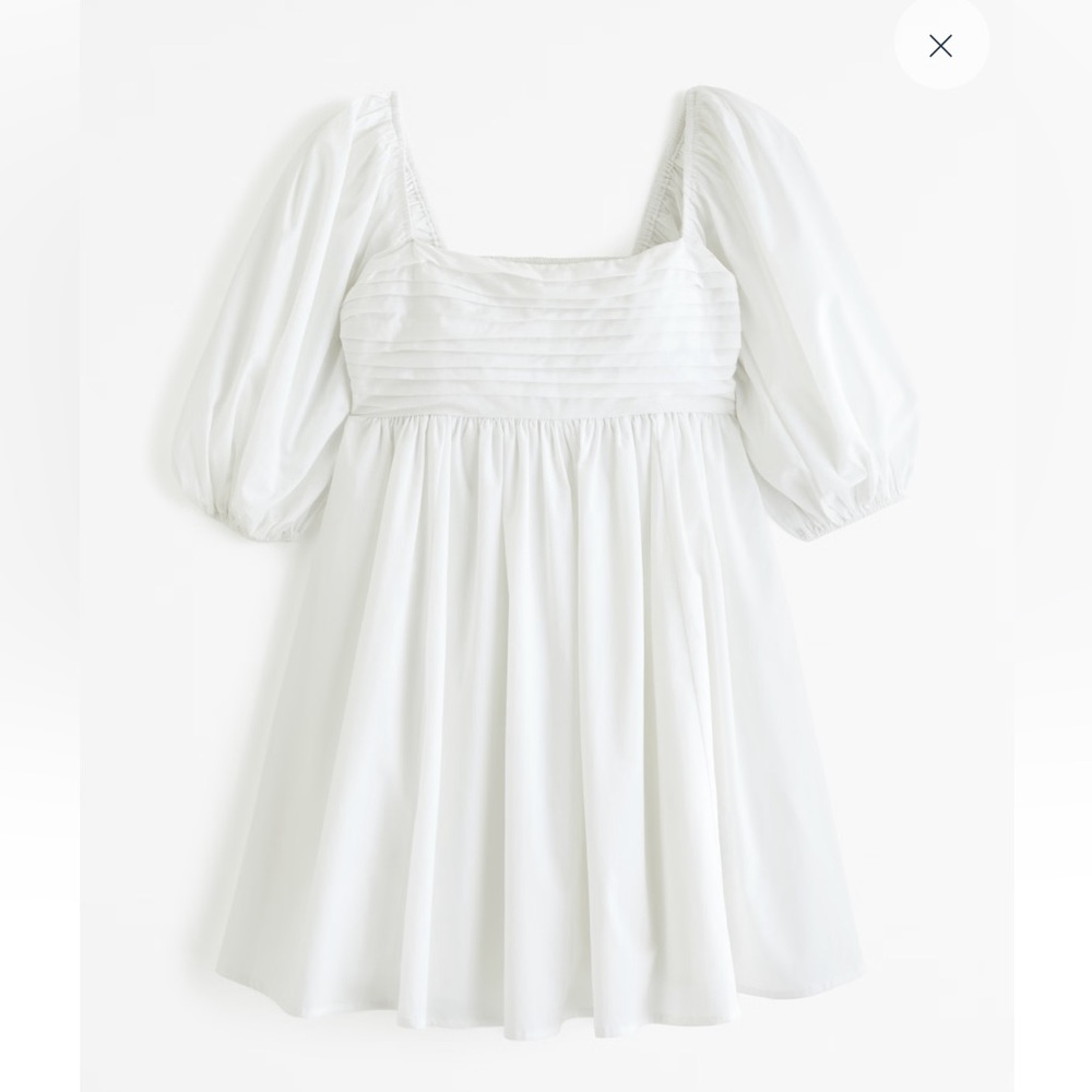 Abercrombie Emerson Poplin Puff Sleeve Mini Dress